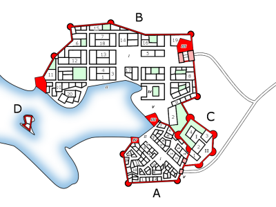 Mapa mesta Kyri